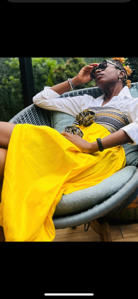 The LiBBi Tulip 3in1 (Skirt-Dress-Maxi Blouse) in Opulent Yellow