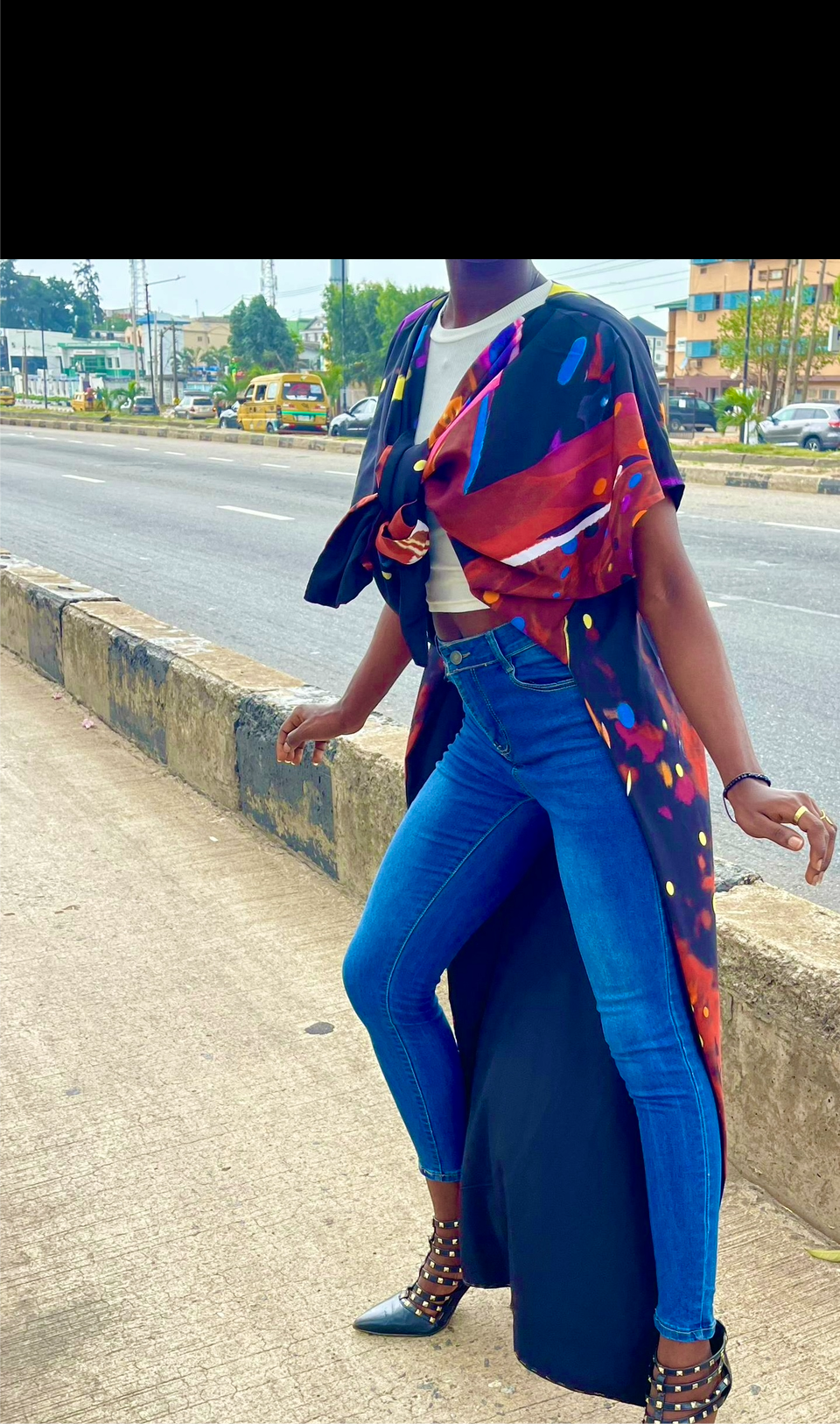 Hand Beaded Lagos Girl Kimono