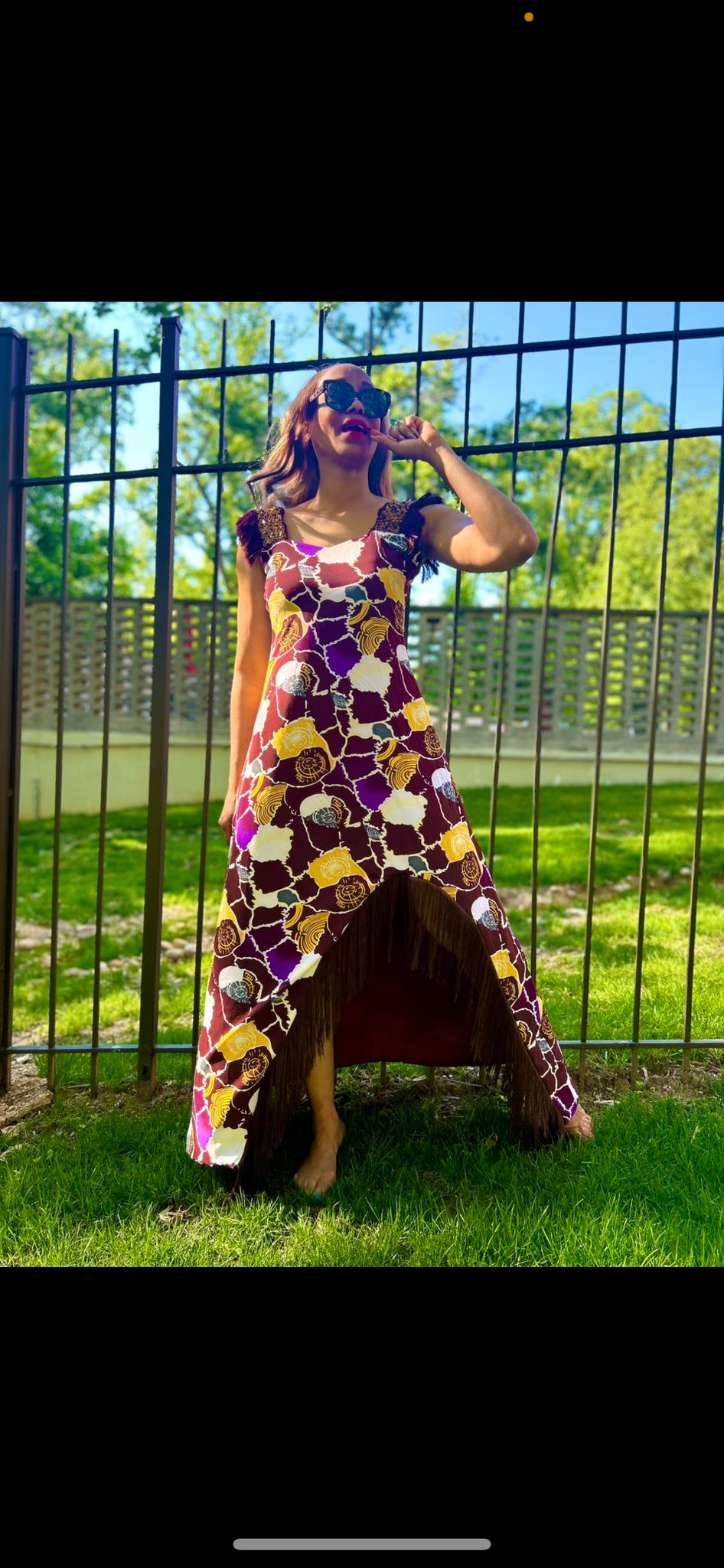 Chuwks Hi Low Maxi with ASOÓKE Hand Beaded Detail