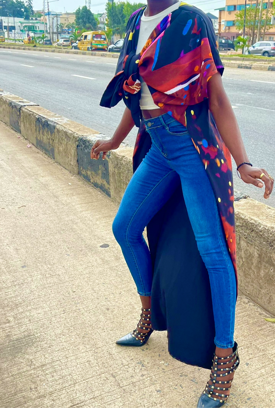 Hand Beaded Lagos Girl Kimono