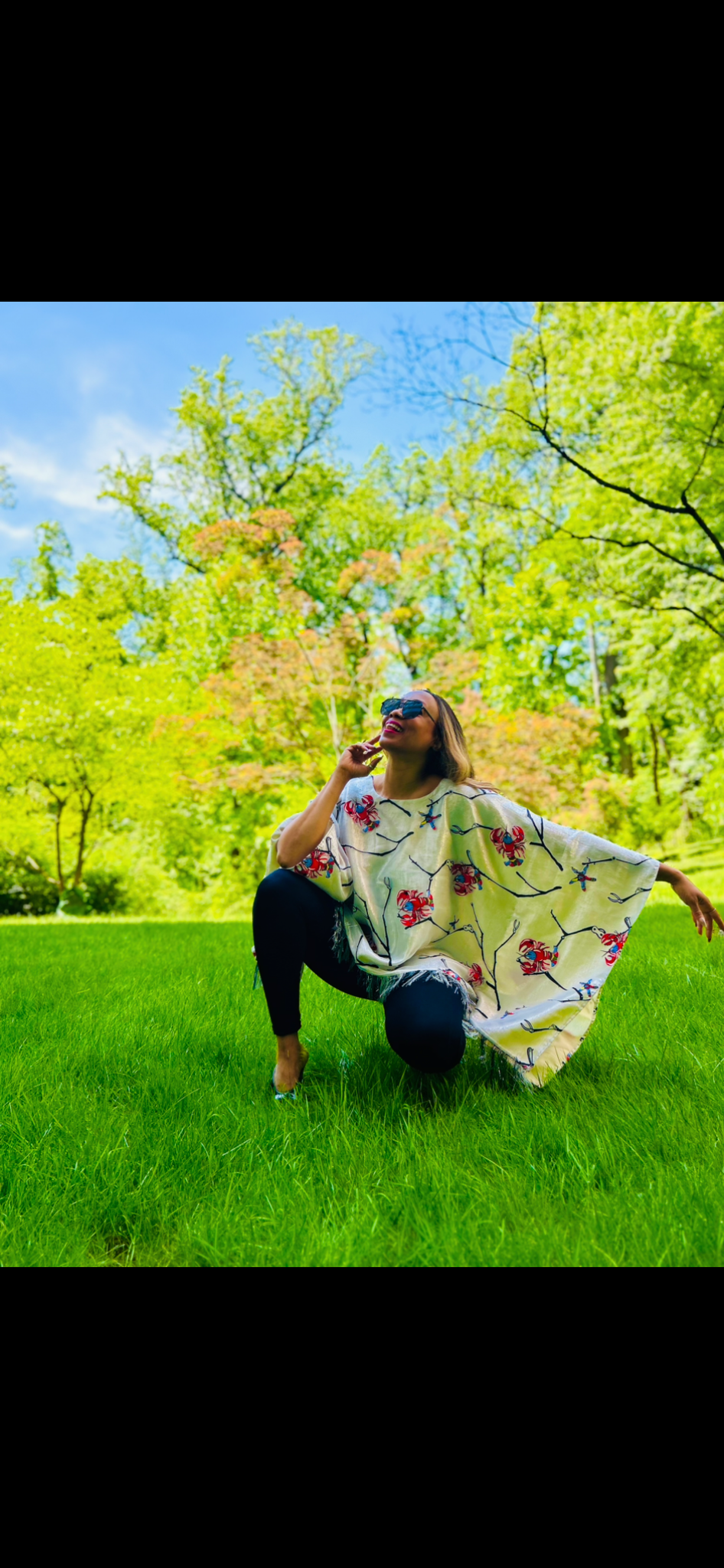 Cape Cod Scarf Blouse with Asoke Fray Detail