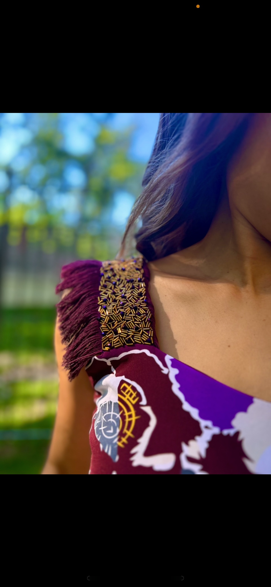 Chuwks Hi Low Maxi with ASOÓKE Hand Beaded Detail