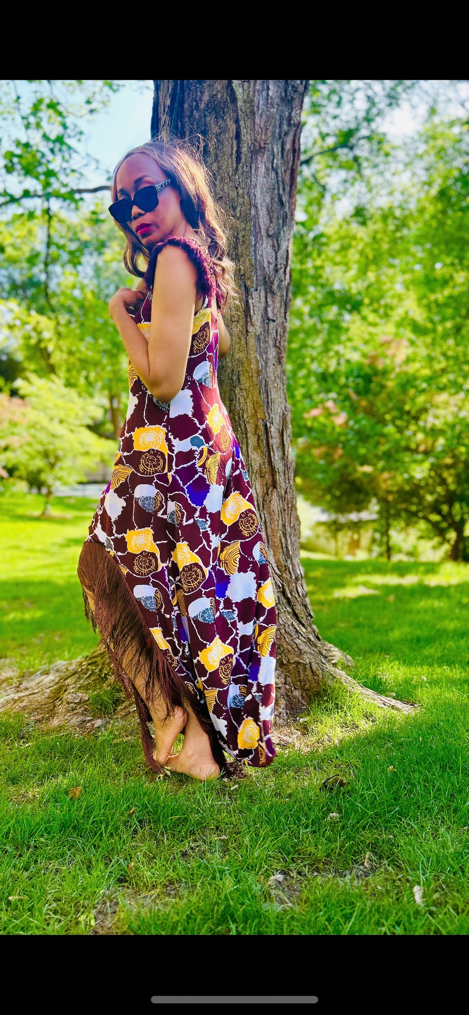 Chuwks Hi Low Maxi with ASOÓKE Hand Beaded Detail