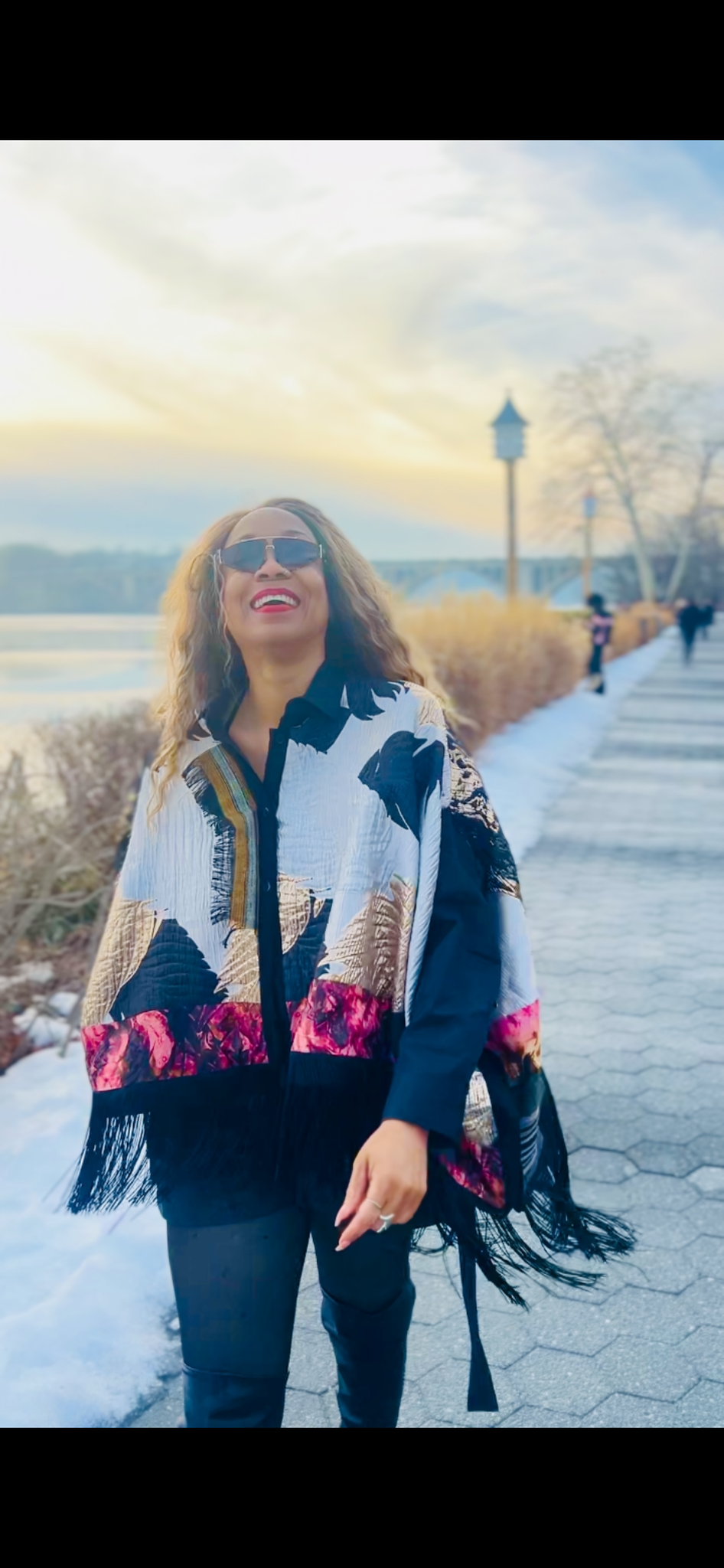 The Monochrome Luxe TAYO Reversible Cape