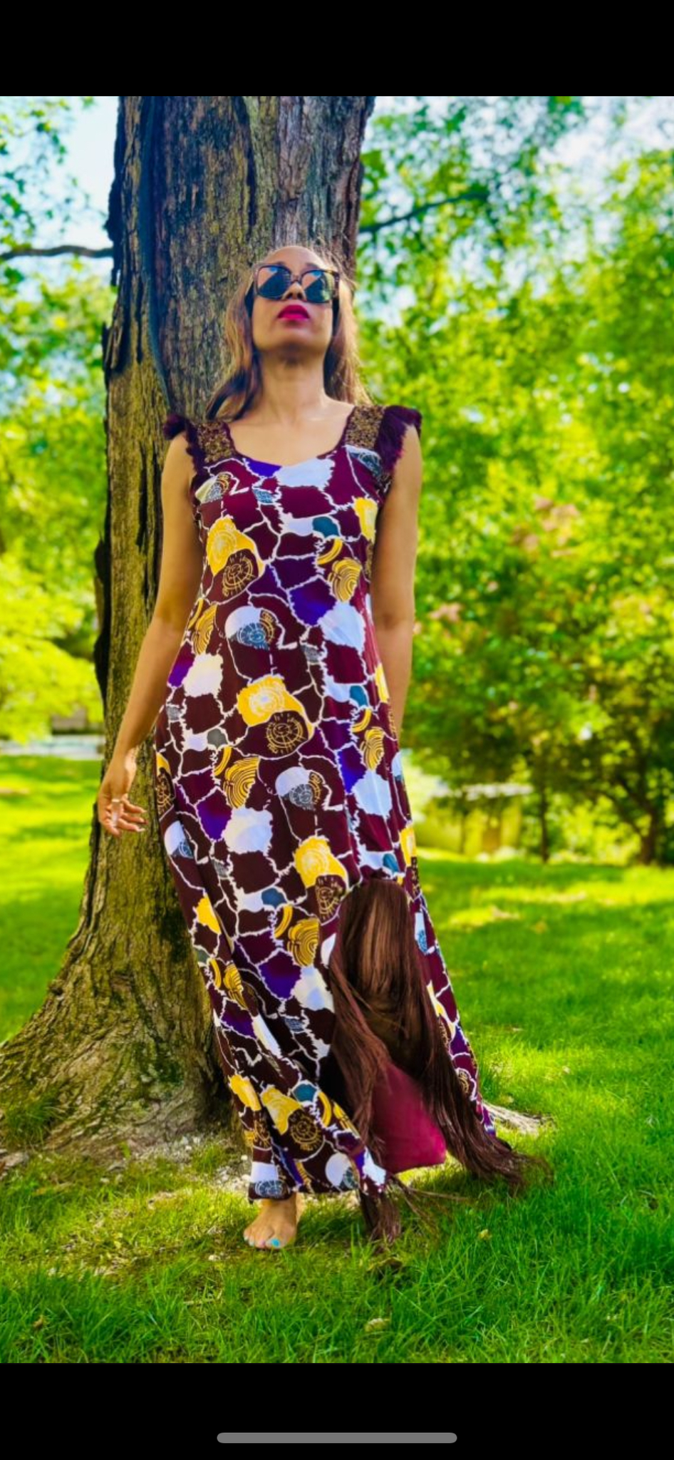 Chuwks Hi Low Maxi with ASOÓKE Hand Beaded Detail