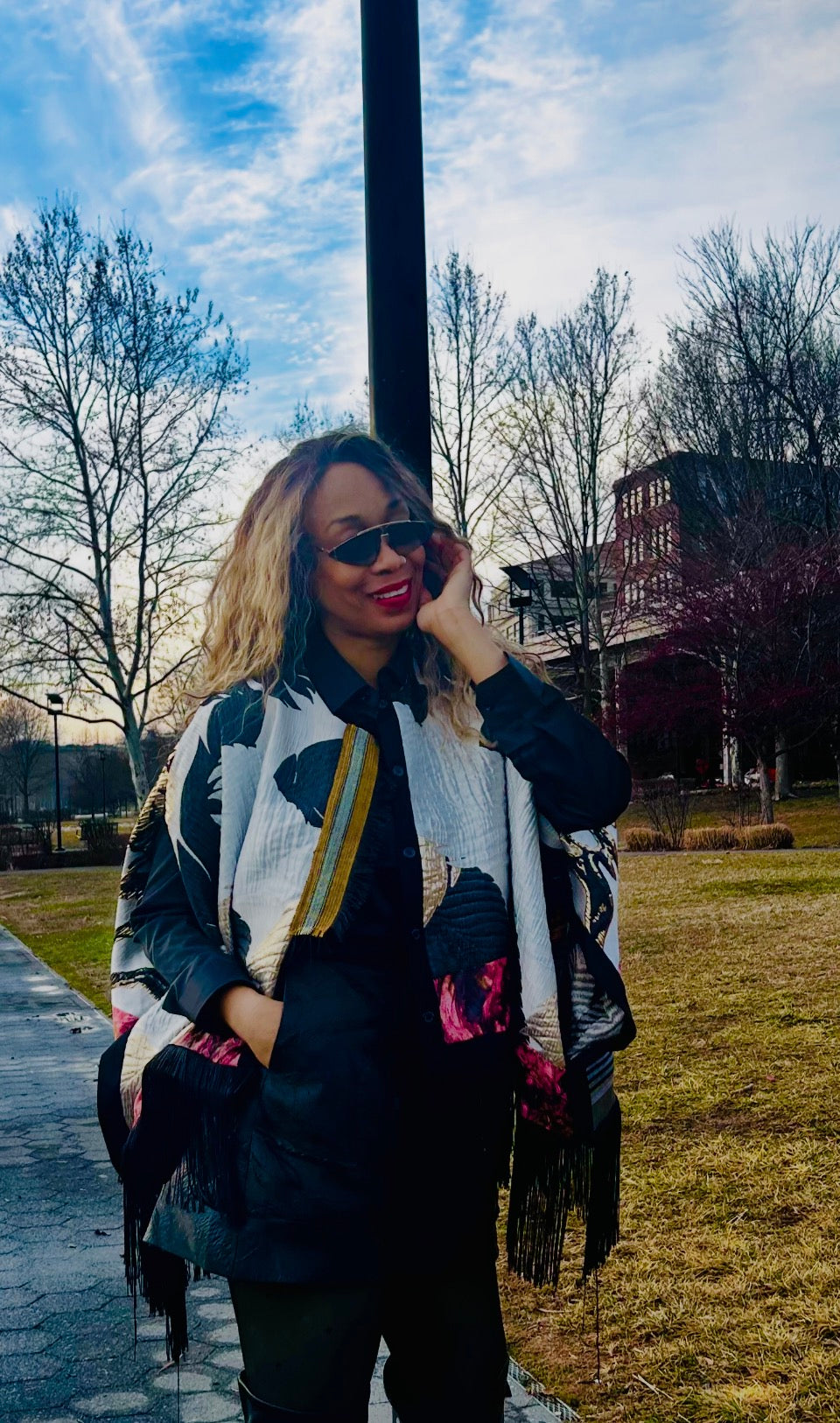 The Monochrome Luxe TAYO Reversible Cape