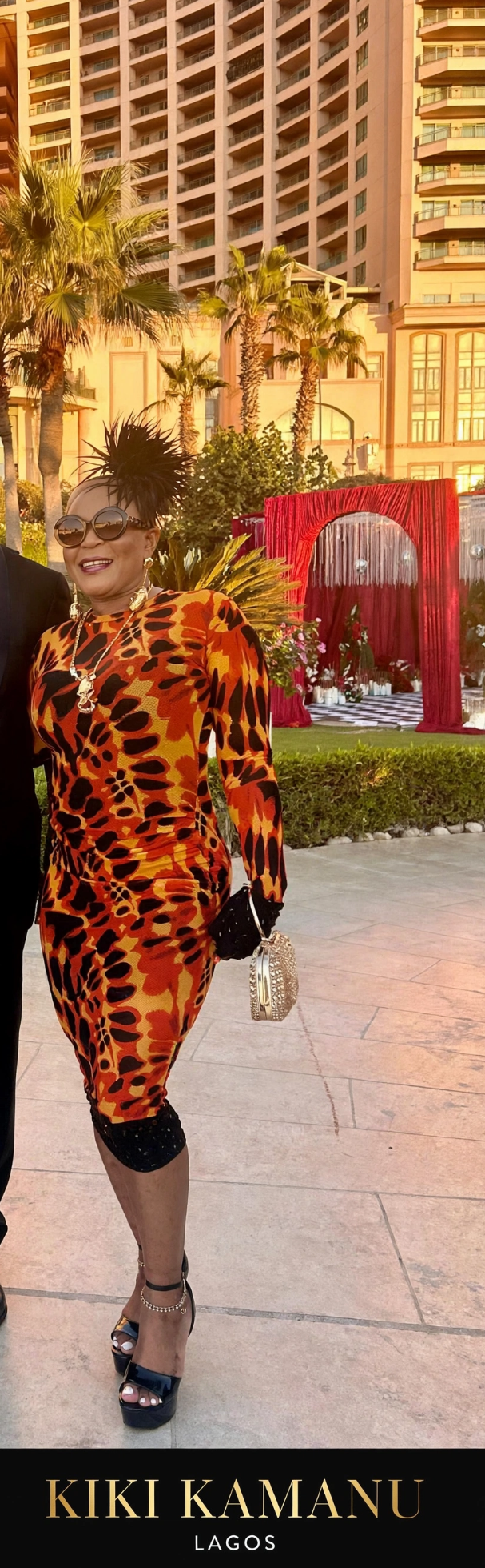 SAHARA Sunset Crystal-Tipped Dress- 45’