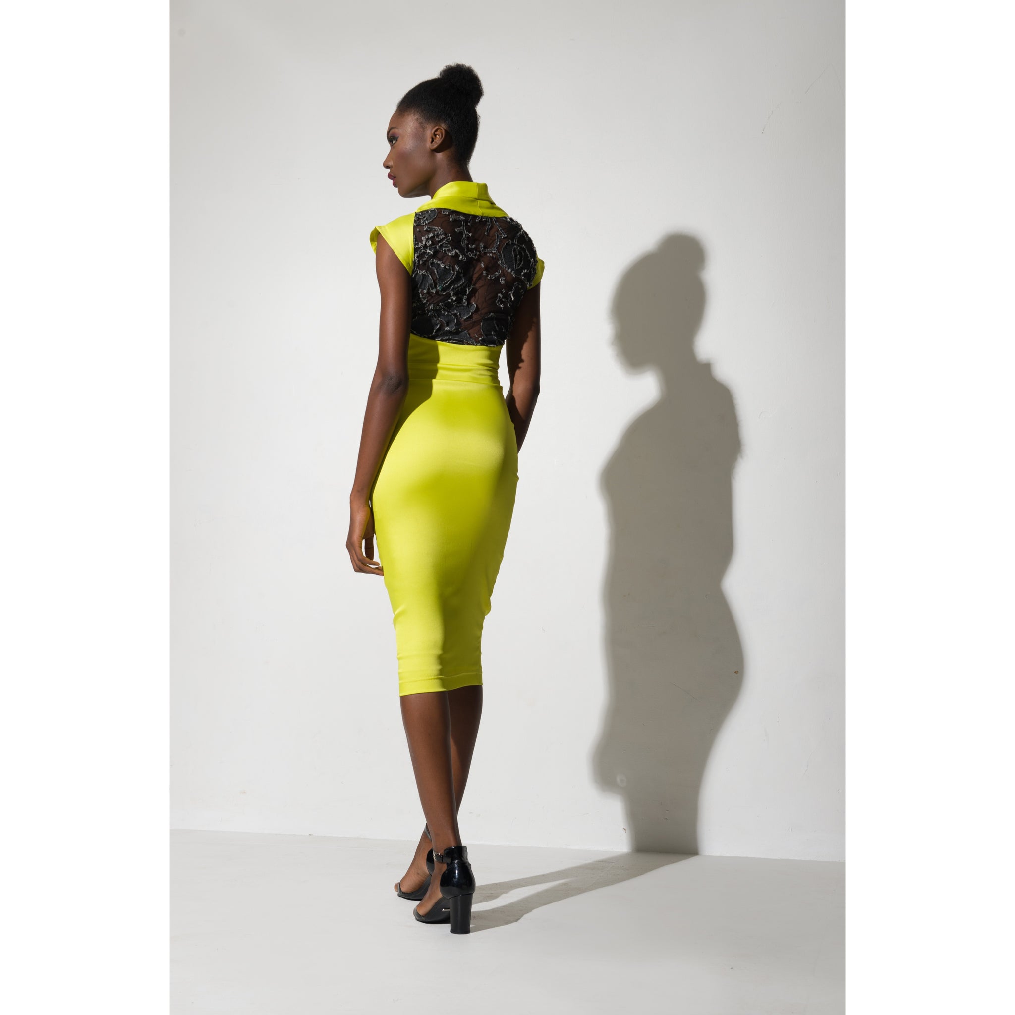 Anouk Midi Dress - Yellow